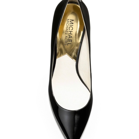 MICHAEL KOR’s  Patent-Leather Kitten-Heel Pump - Picture 5 of 6